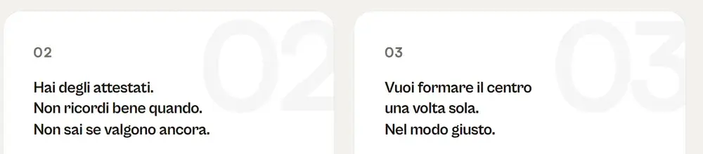 Due situazioni di ingresso nel sito THORY Academy: attestati da verificare e formazione del centro