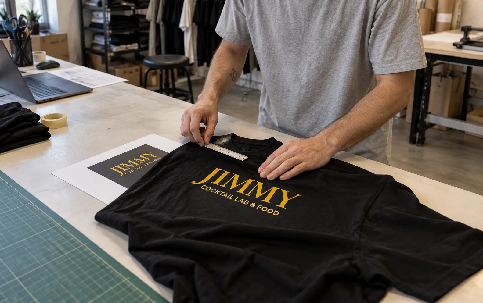 Merchandising / dimensione e posizione della grafica
