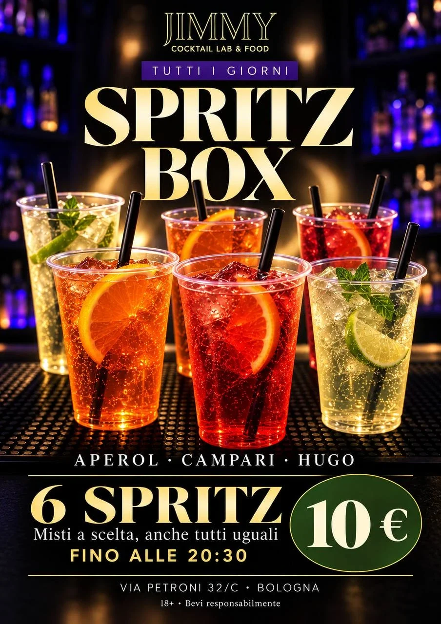 Artwork originale della campagna Jimmy: Spritz Box.