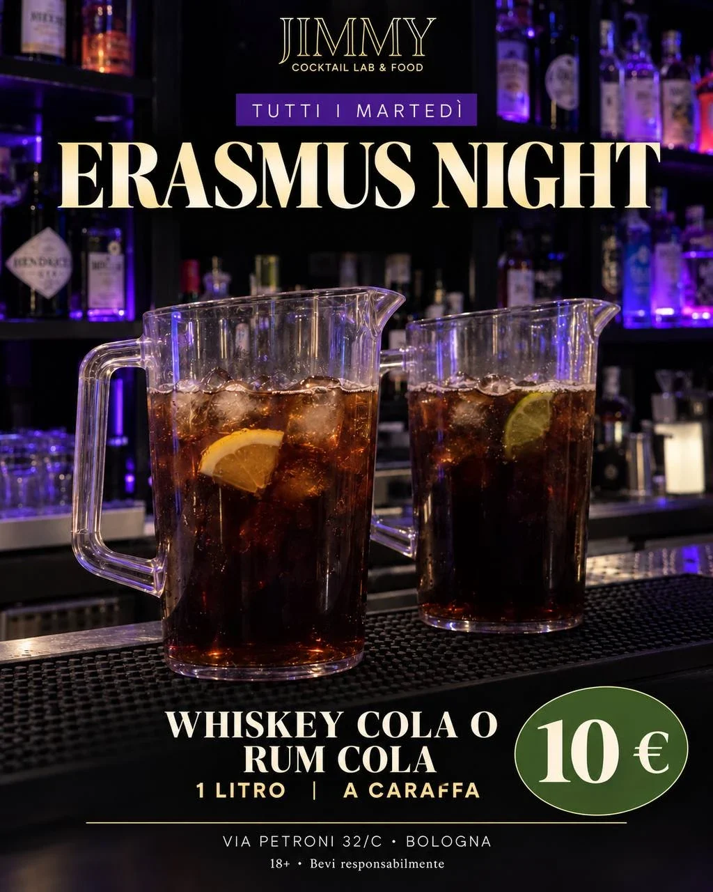 Artwork originale della campagna Jimmy: Erasmus Night.