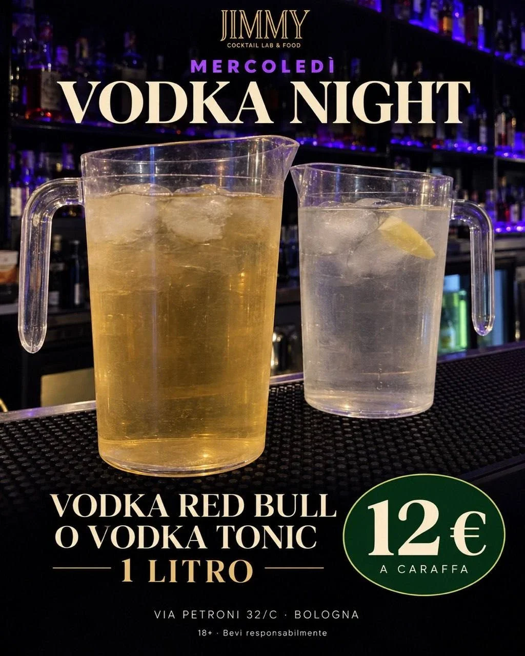Artwork originale della campagna Jimmy: Vodka Night.