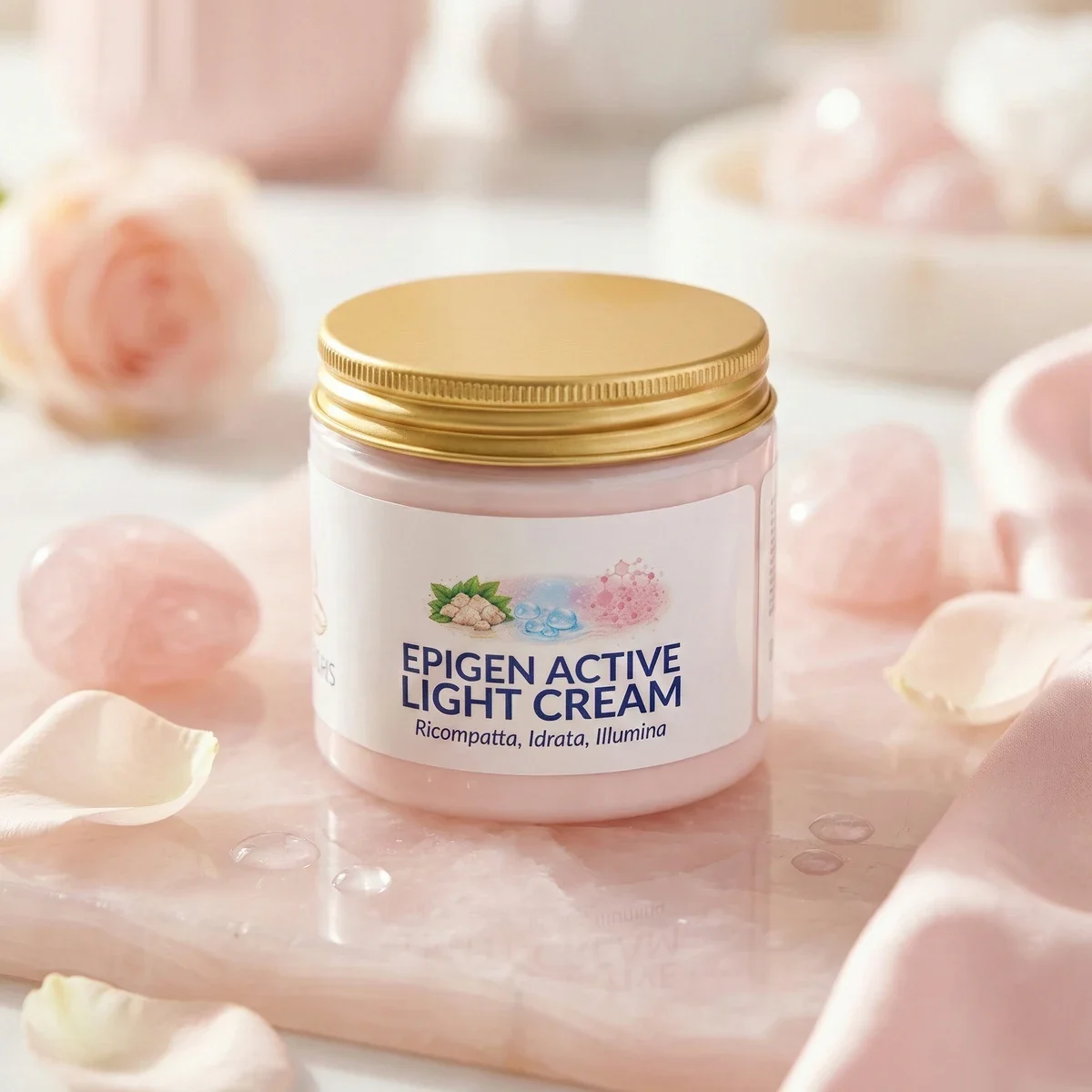 Visual di prodotto Marbellas Active Light Cream, con la confezione dedicata.