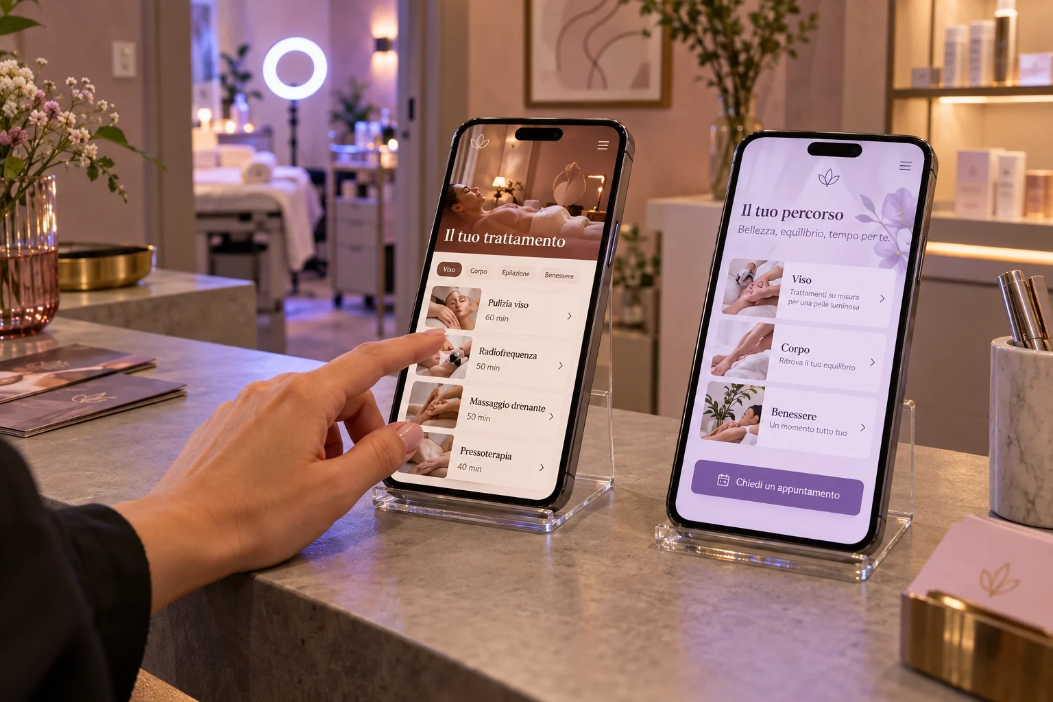 Mockup dimostrativo di ONE BEAUTY