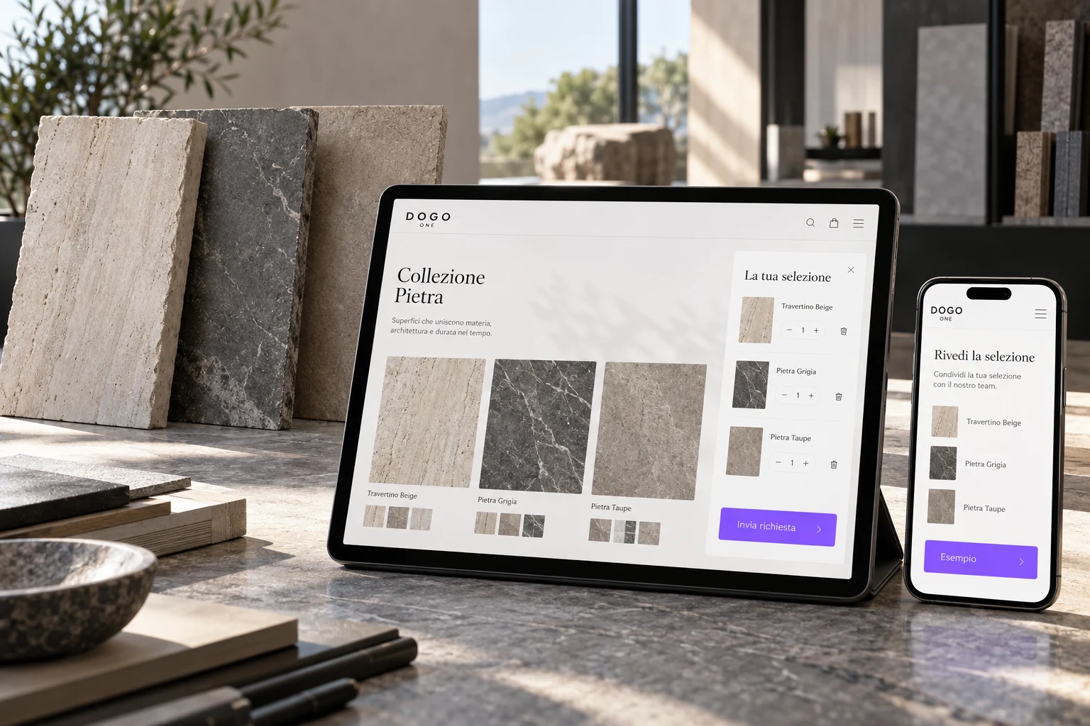 Mockup dimostrativo di ONE CATALOG