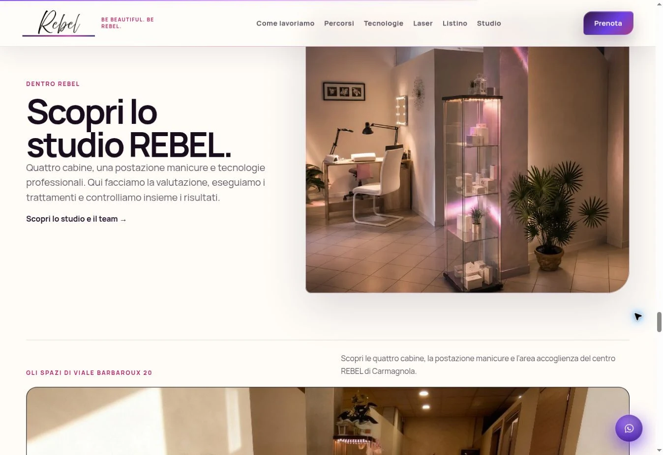 Esempio Rebel: Il tuo stile, riconoscibile
