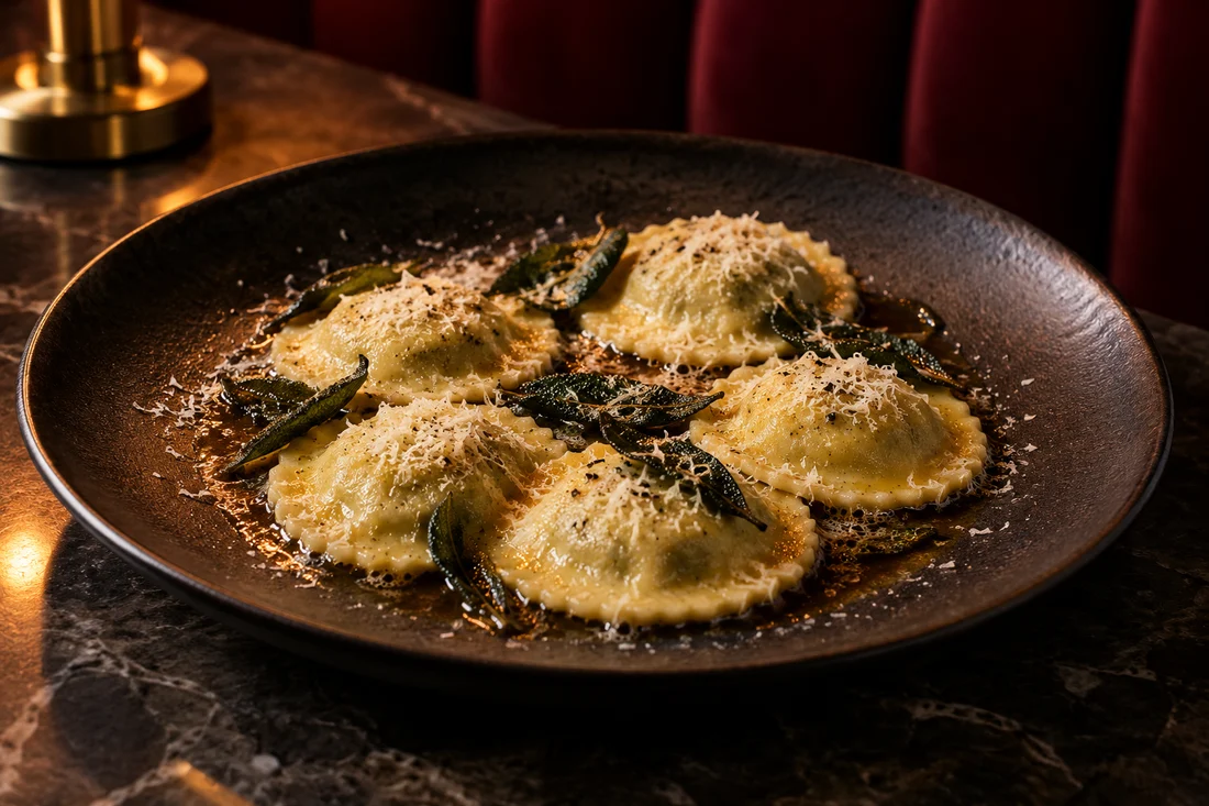 Ravioli ricotta e spinaci